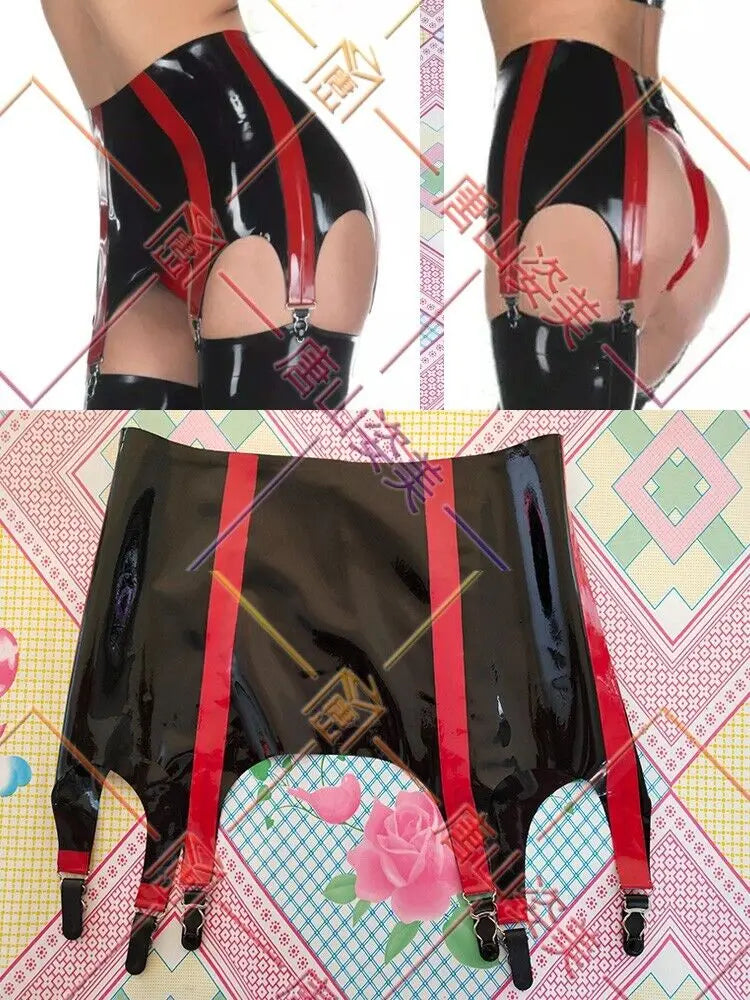 Latex Rubber Gummi Suspenders Garters belts customized