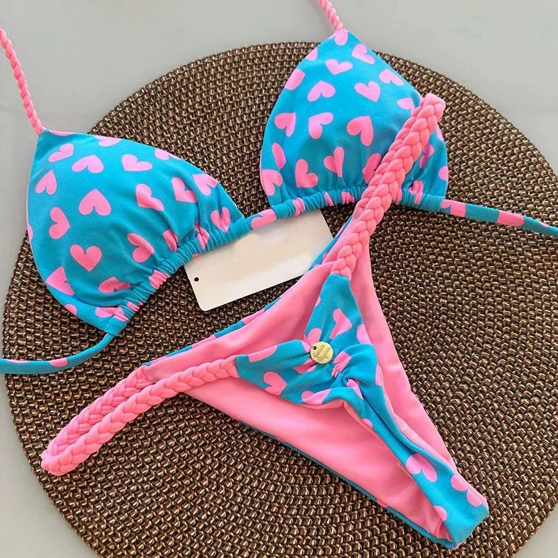 Two-pieces Thong Bathing Suit Biquinis