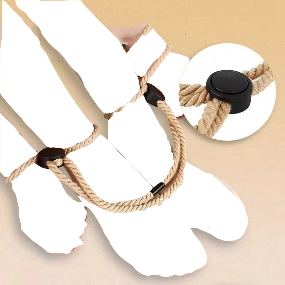 SM Handcuff Ankle Cuff Bondage Sets Adjustable BDSM Hand Leg Restraint Sex Ropes Couple Adult Restraint Sexope Female Slave Play