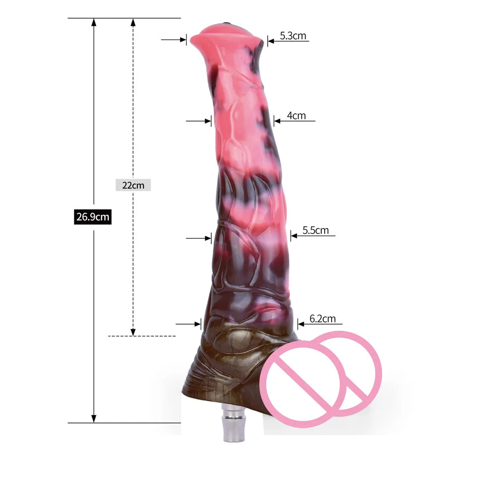 ROUGH BEAST Realistic Horse Dildo With Quick Plug Silicone Large Long Dildos for Sex Machine Masturbation Machine Attachments