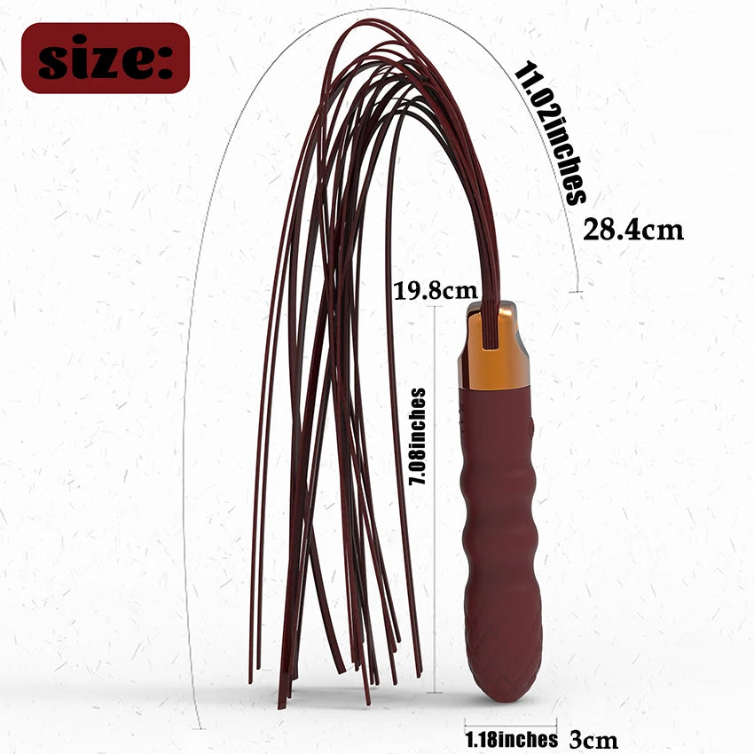 BDSM Toys Slave Whip Vibrator Clitoris Stimulator 2 in 1 Spanking Bondage Extreme Sex Toys Flirt Adults for Women Couples Game
