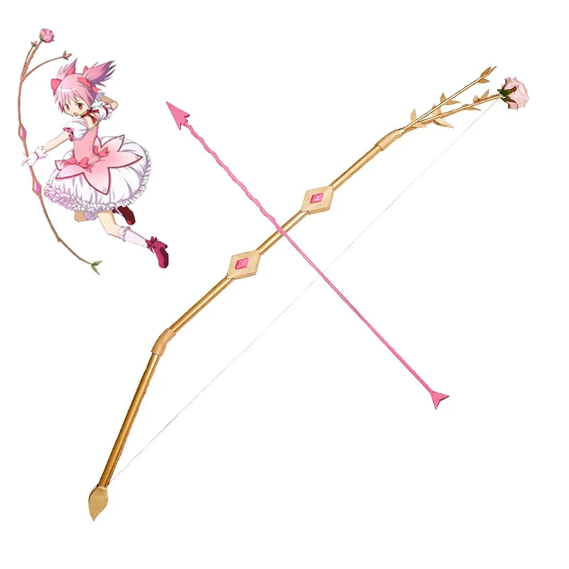 Kaname Madoka Cosplay Bow Arrow Rose Weapons Toy Props Puella Magi Madoka Magica Uniform Accessory Anime Halloween Party Gift