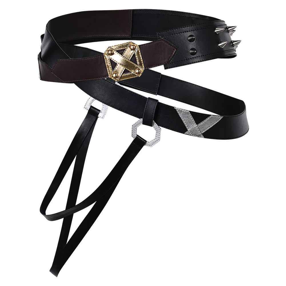 Arcane Jinx Double Layer Waist Belt With Strap 2024 Game LoL TV 2 Cosplay Costume  Adult Women Roleplay Fantasia Props Female