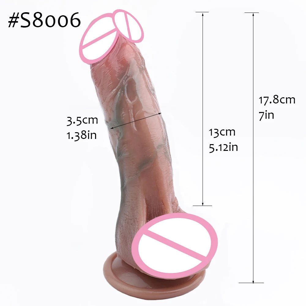 ASHBURN Skin Touch Lifelike Squirting Penis Silicone Ejaculation Realistic Dildo Sex Toys For Women Anal Plug Flirting Masturbate