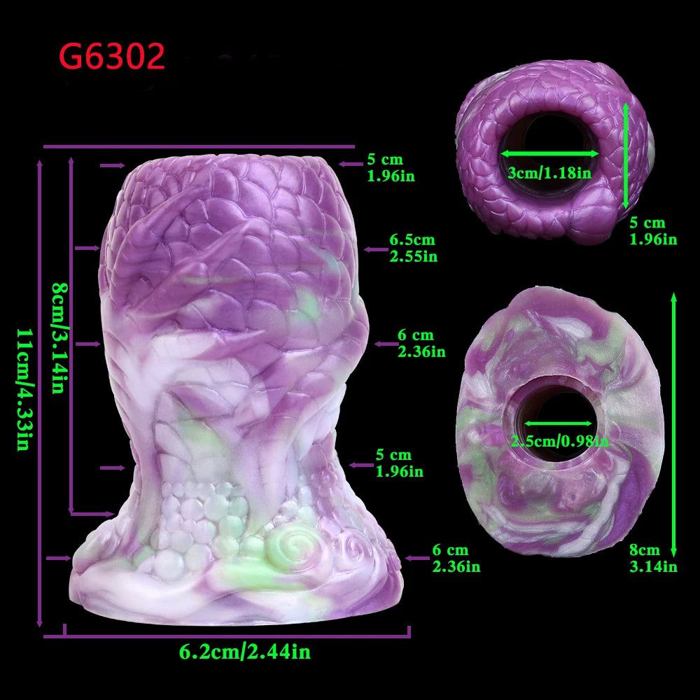 ASHBURN Fantasy Voyeur Anal Speculum Silicone Hollow Anal Plug Dilator Expansion Multi color