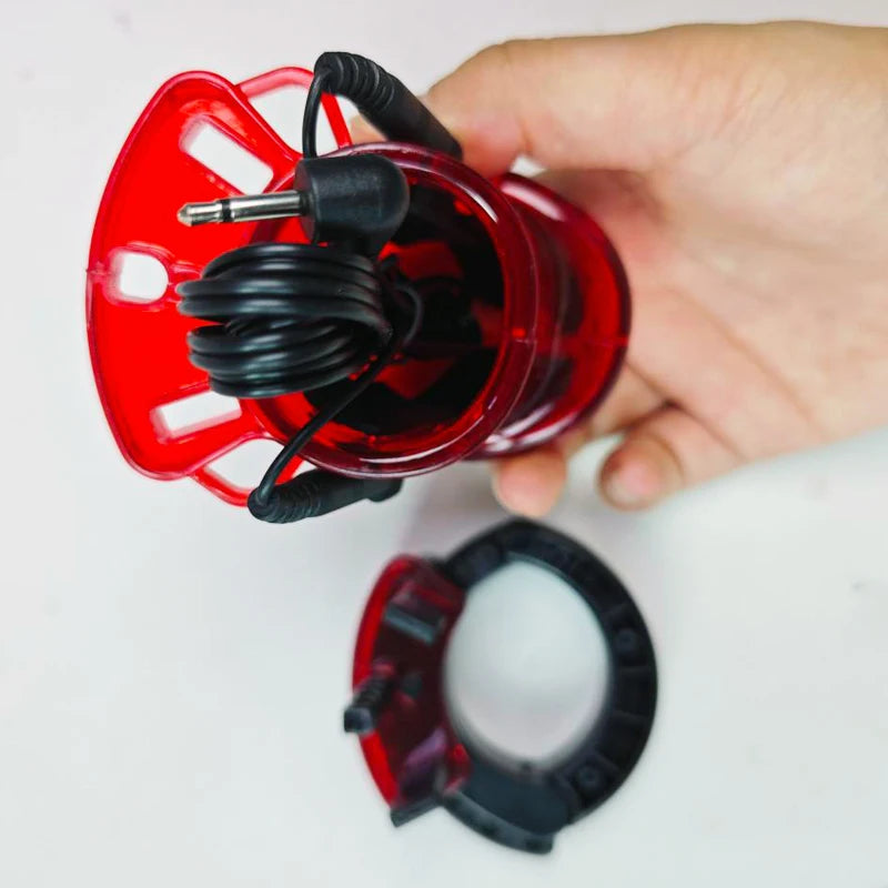 E stim Toys for Men,BDSM Electro Shocker Shock CB6000 Chastity Cock Cage,Electric Sex Penis Ring,Electrostimulation Cock Ring