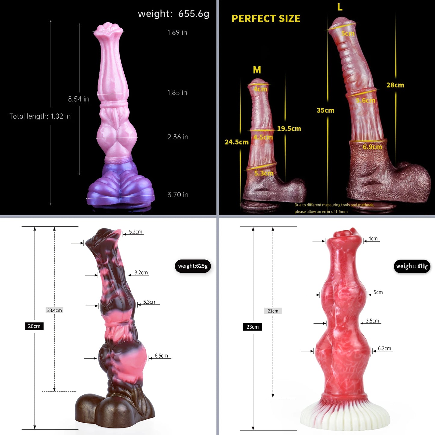 ASHBURN STALLION LARGE  Knot Dildos