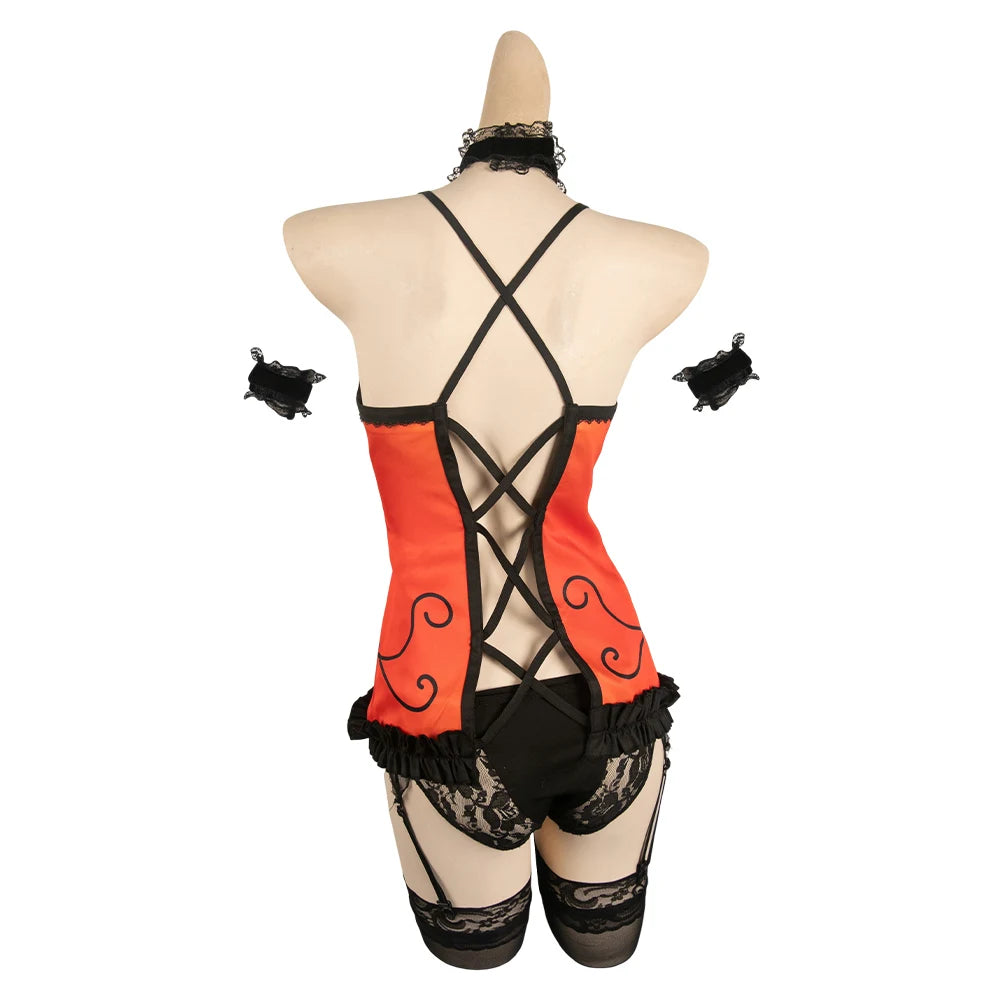 DATE Anime A LIVE Tokisaki Kurumi Cosplay Costume Adult Women Bunny Girls Jumpsuit Wig Outfits Halloween Carnival Party Suit