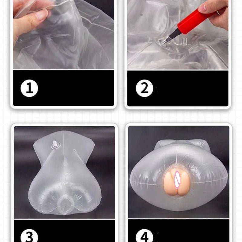 Blowup Sex Doll pillow Half Body Vagina Pussy Masturbate Soft Stick Sex Toys for Men Masturbation Sexdoll Sex Shop pocket