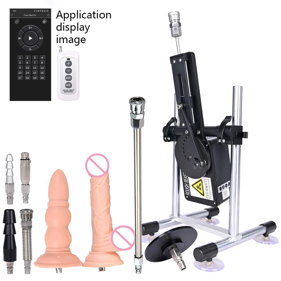 ROUGH BEAST Automatic Sex Machine for Women APP Control 70W Power Man Masturbation Machine with Vac-U-Lock Dildo Attachment Toys