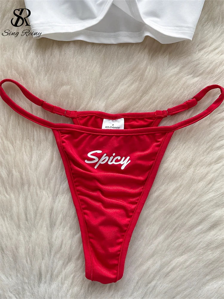 Ashburn 2025 Fashion Print Beach Sets Summer Women Tank Top+Briefs Set Female Sheath Swimsuits Streetwear Sexy Bikini Suits