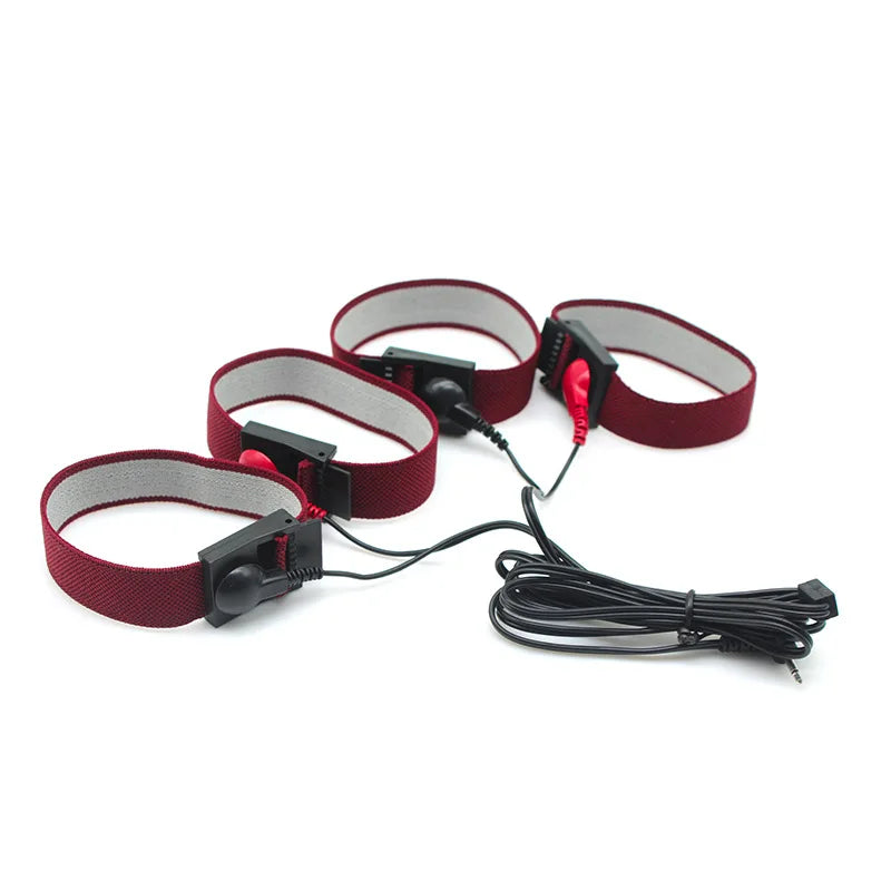 Electro Nipple Clamps Cockring,Electrostimulation Anal Butt Plug, Electric Shock Penis Ring/Plug Stimulation,E stim BDSM Sextoys