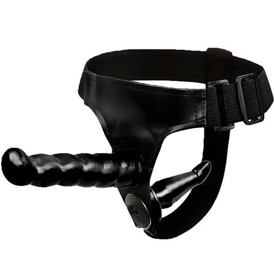 Strap On Dildos for Lesbian Adjustable Belt Double Dildo Realistic Penis Wearable Penis Adult Sex Toys Strapon Product for Woman