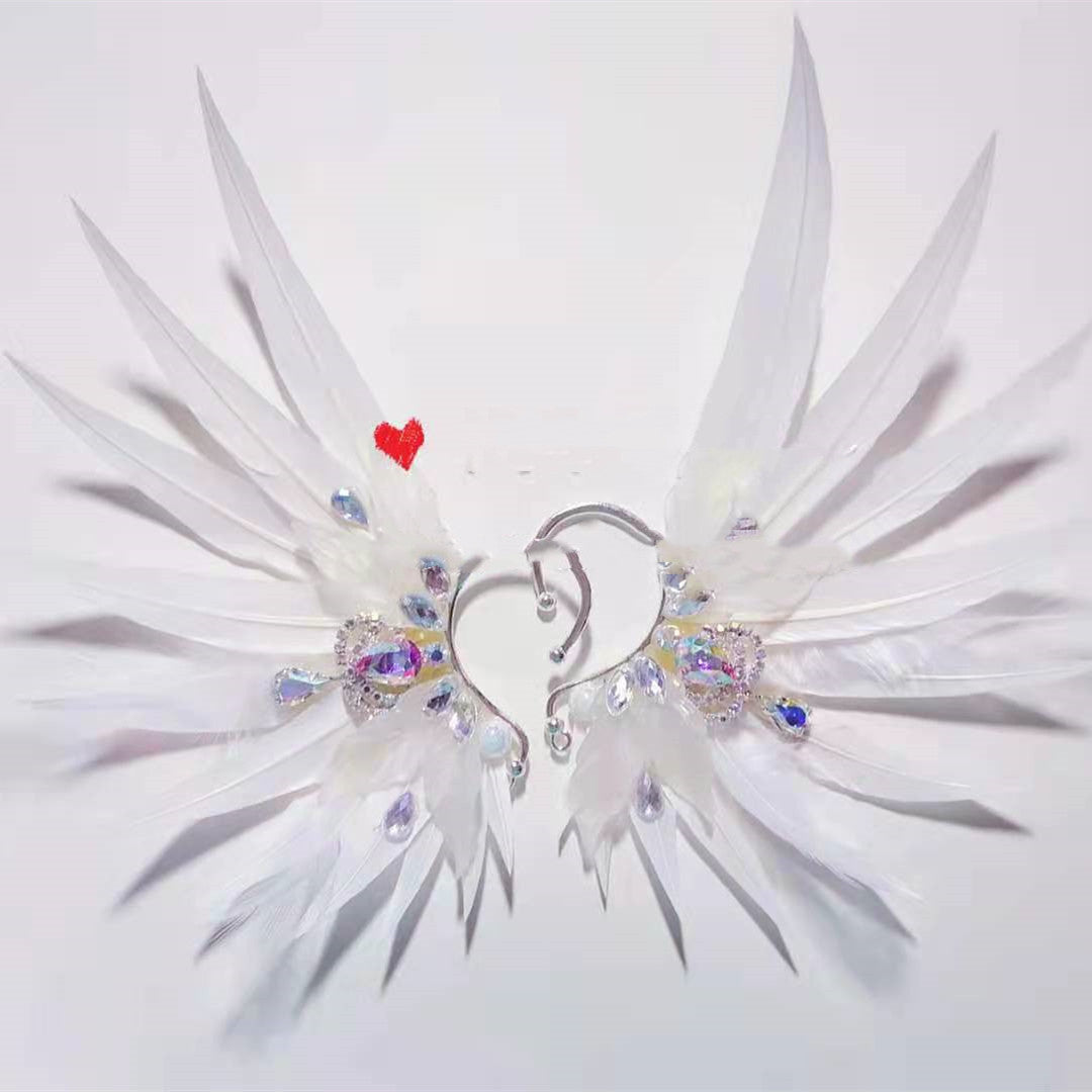 Feather Earrings Angel Wings  Jewelry