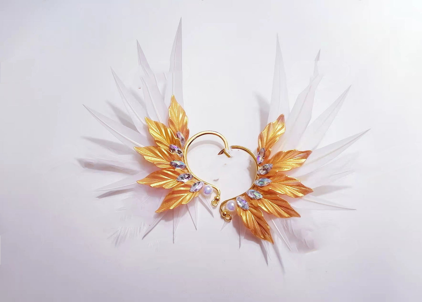 Feather Earrings Angel Wings  Jewelry