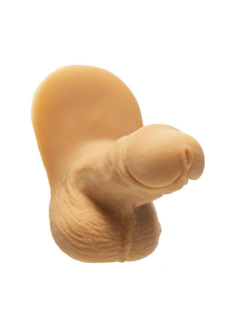 Addiction Silicone Packer Dong Caramel with PowerBullet