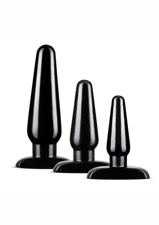 Anal Adventures Basic Plug Kit 3 Sizes Body Safe