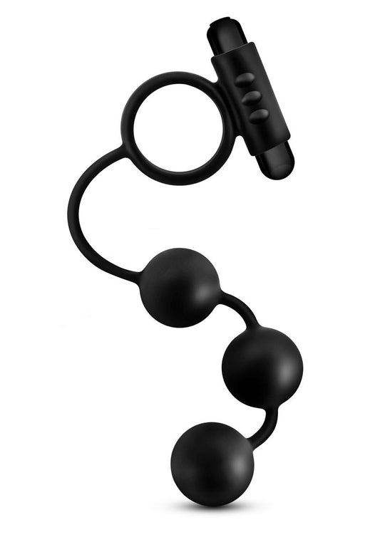 Anal Adventures Platinum Silicone Vibrating C-Ring