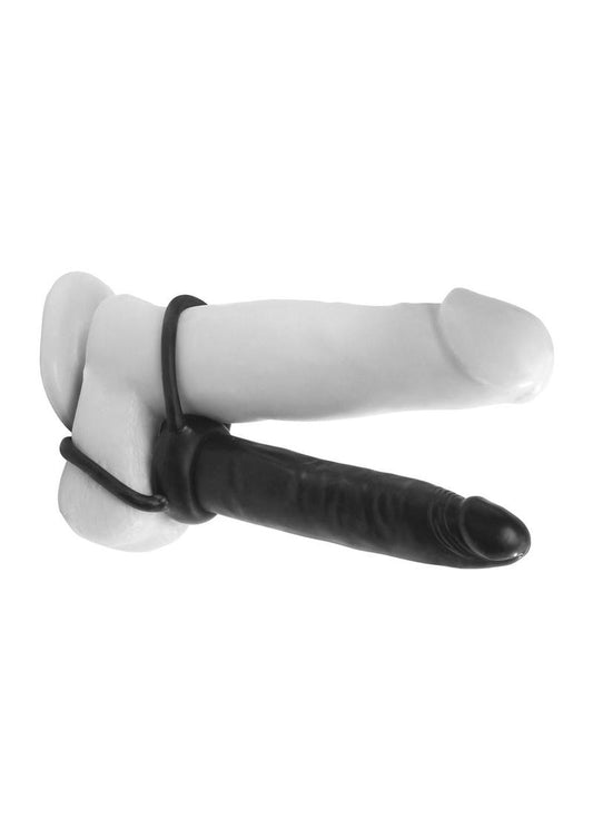 Anal Fantasy Double Trouble Strap-On Dildo with Cock Ring
