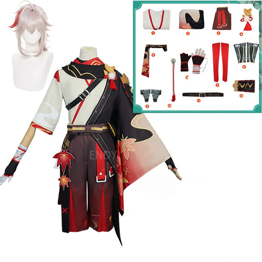 Kaedehara Kazuha Full Cosplay Set – Includes Wig | ASHBURN™ Windblade Edition