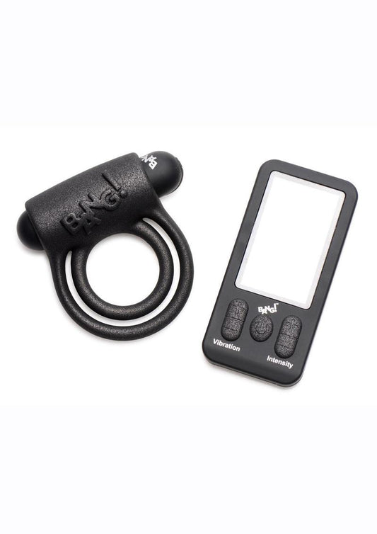 Bang! 25x Silicone Cock Ring With Remote Control Vibrators