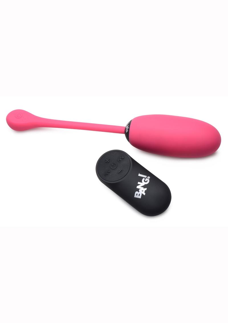 Bang! 28x Plush Silicone Rechargeable Egg With Remote Control