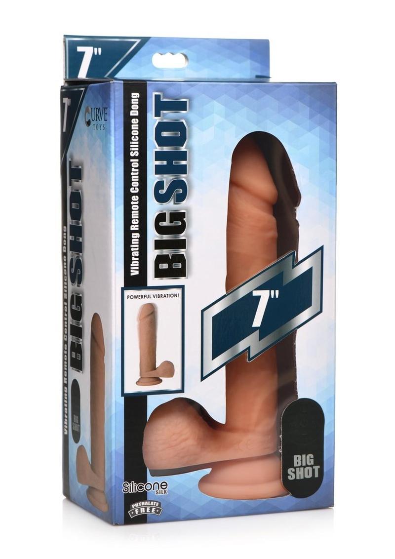 Big Shot Wireless Vibrating Silicone Dildo with Balls