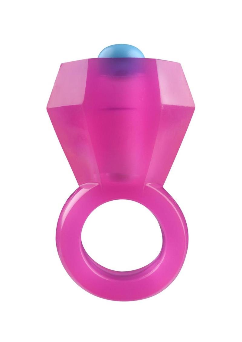 Rock Candy Vibrating Bling Pop Ring With Body Safe Material