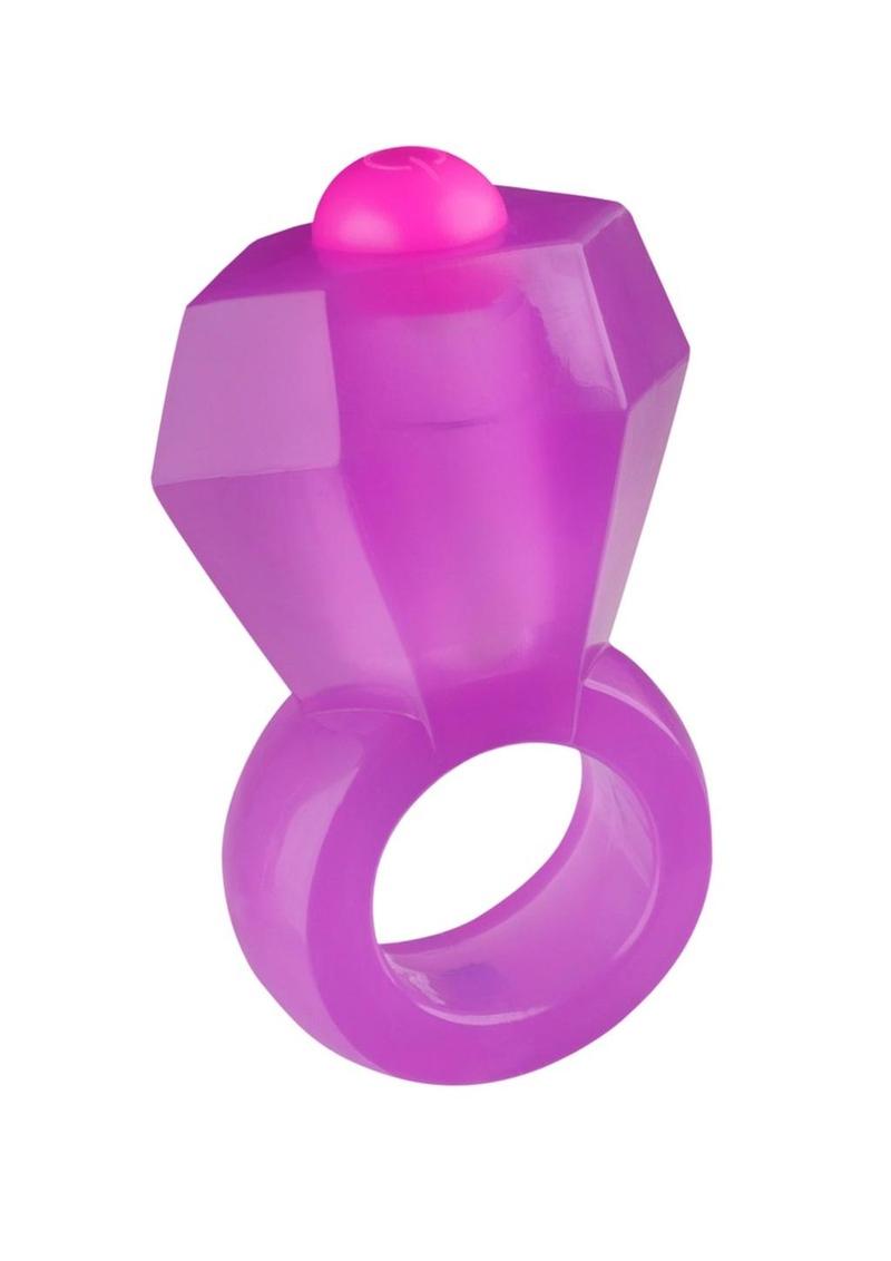 Rock Candy Vibrating Bling Pop Ring With Body Safe Material
