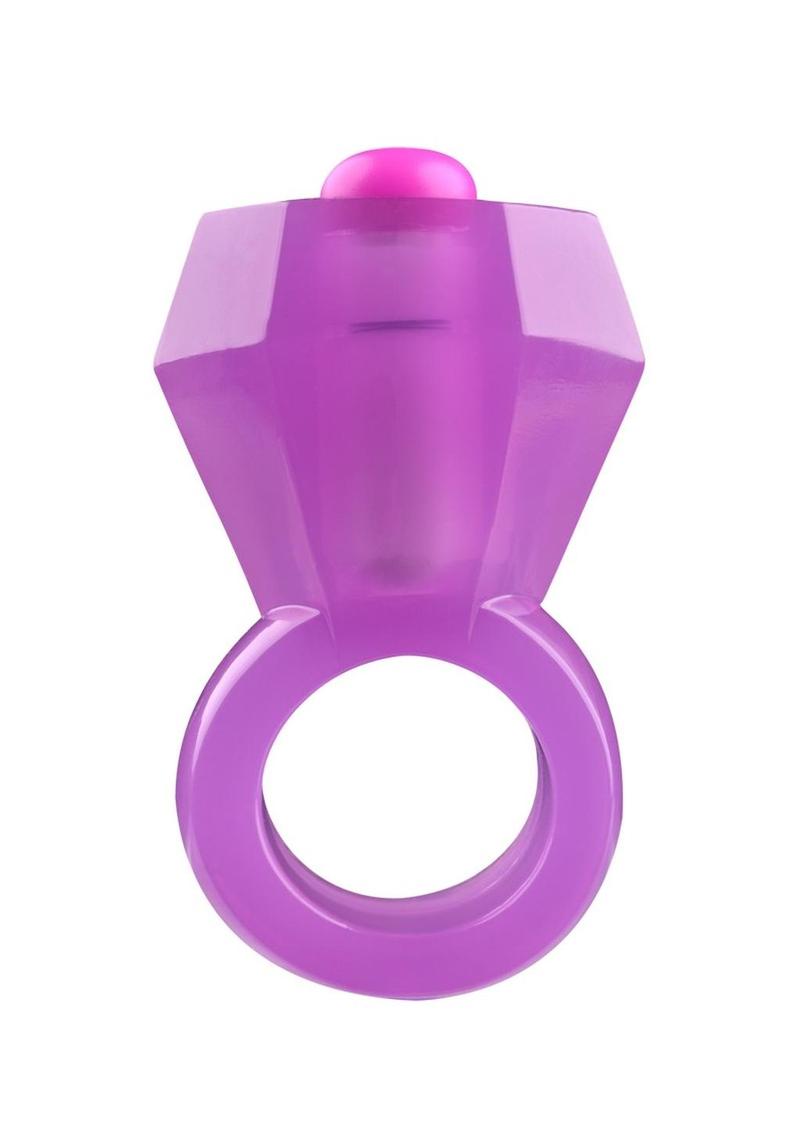 Rock Candy Vibrating Bling Pop Ring With Body Safe Material