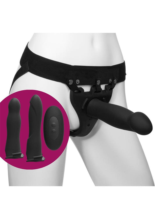 Body Extensions Be Naughty Silicone Hollow Strap-On Set