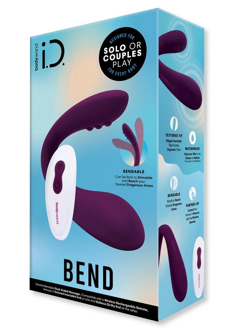 Bodywand i.D. Bend Rechargeable Silicone Clitoral Stimulator with Remote Control