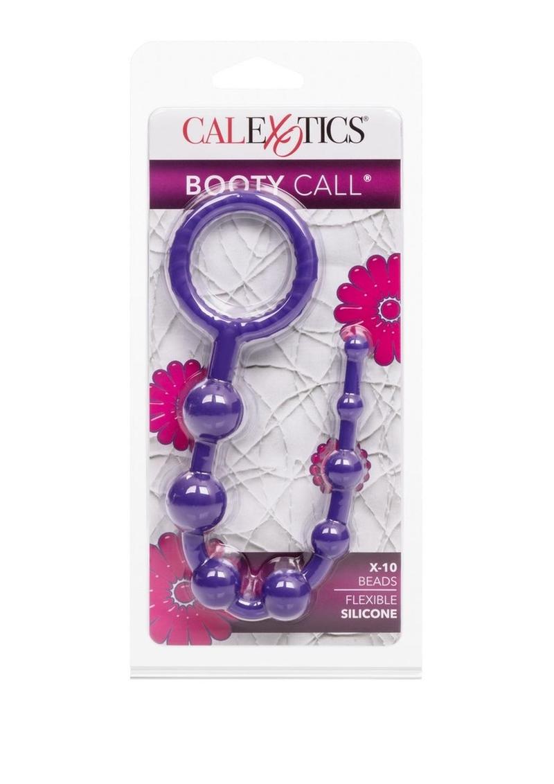 CALEXTICS Booty Call Purple Flexible Silicone Anal Beads