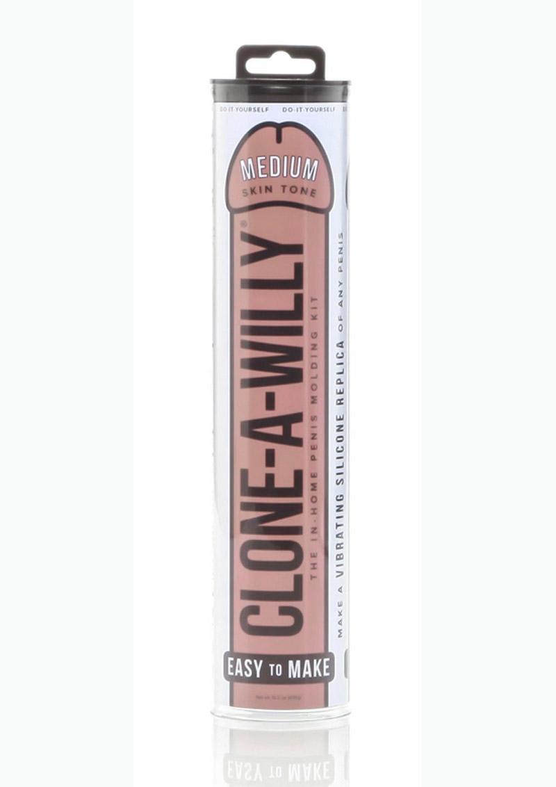 Clone-A-Willy Medium Skin Tone Silicone Dildo Molding Kit with Vibrator