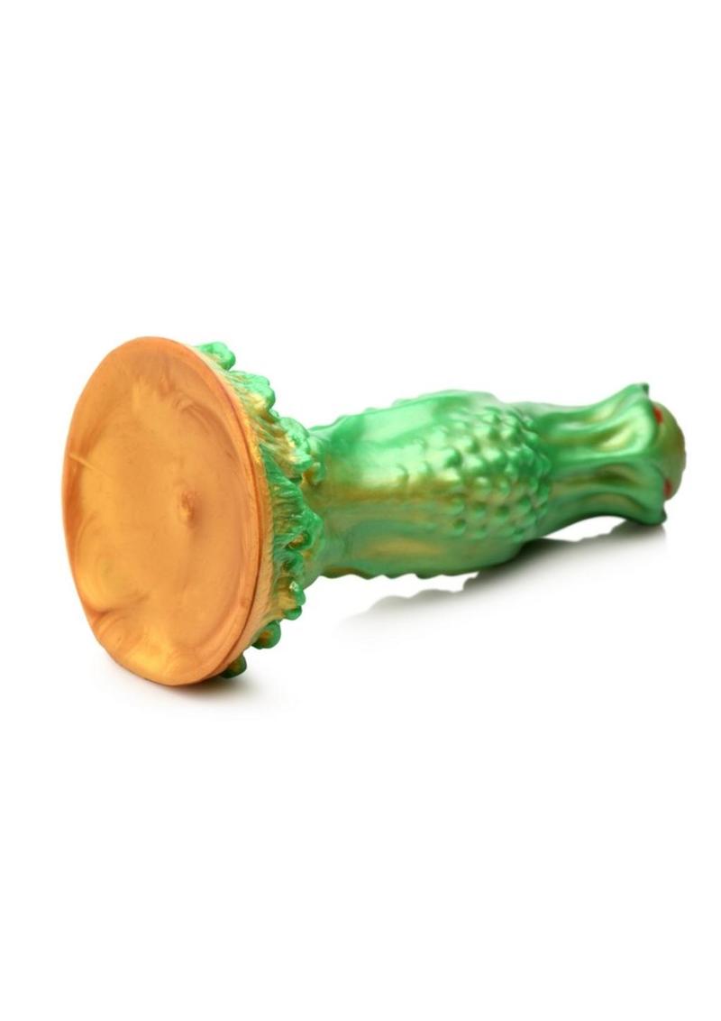Nebula Alien Silicone Dildo Vibrant Green Design for World Pleasure