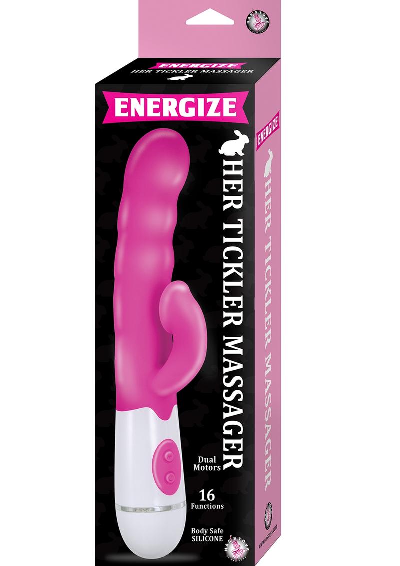 Energize Her Tickler Massager Silicone Rabbit Vibrator