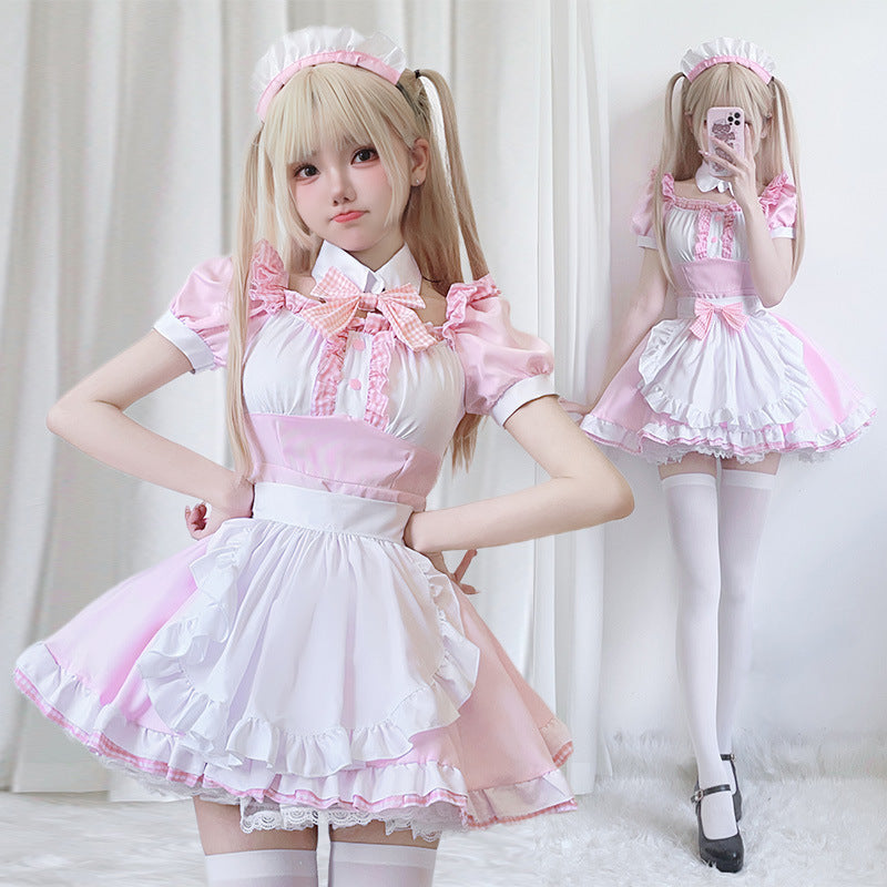 Japanese Anime Maid Costume Cute Maid Ware Soft Girl Cosplay Cat Lolita
