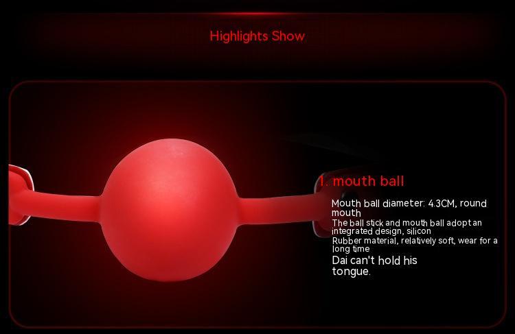 Silicone Solid Mouth Ball Toy