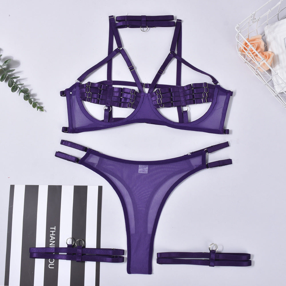 Code: Violet Lockdown – 5-Piece Ultra Set (Gloves + Choker Included)
