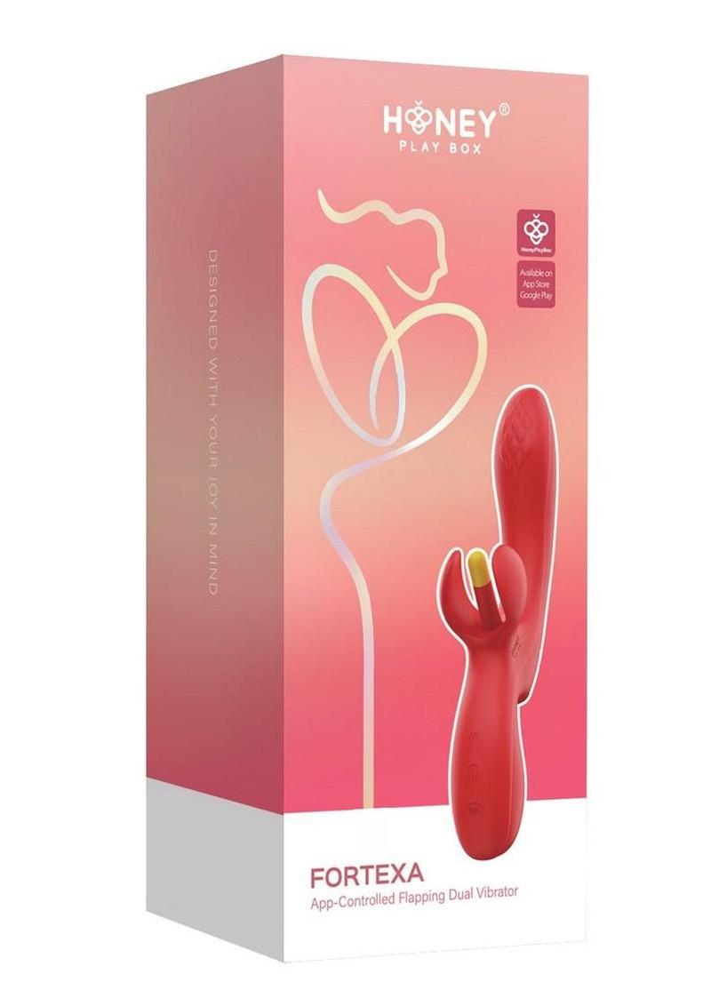 Honey Play Box Fortexa App Controlled Flapping Dual Vibrator