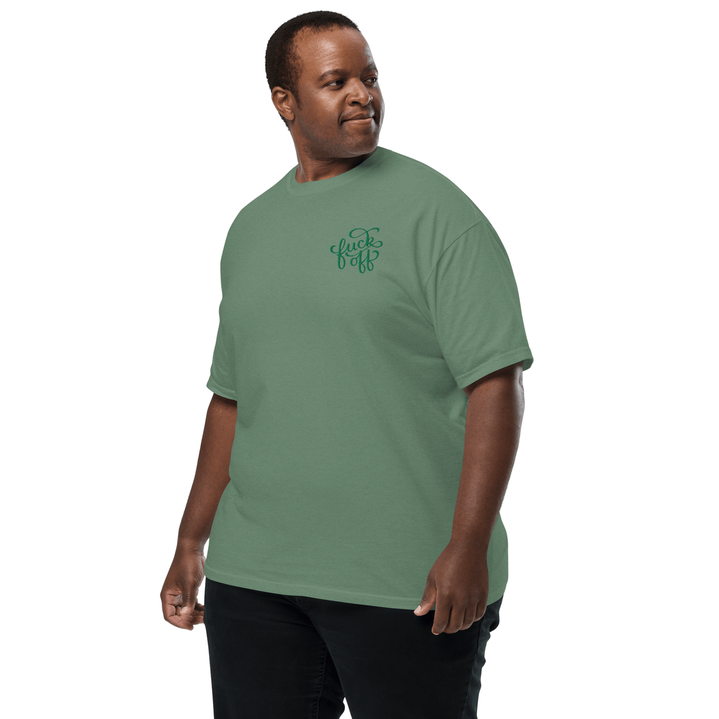 Fuck Off Embroidered Comfy Tee