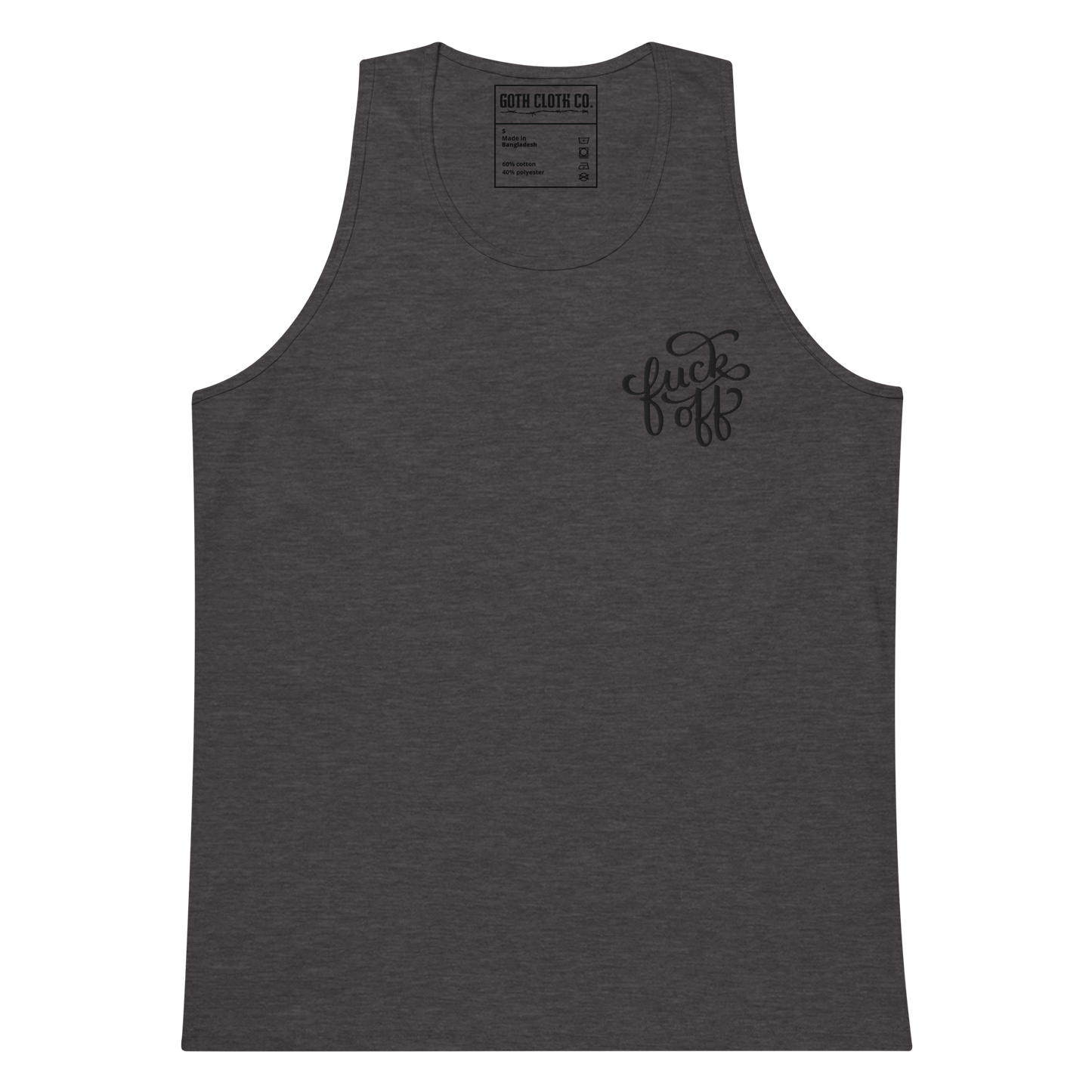 Fuck Off Embroidered Tank Top