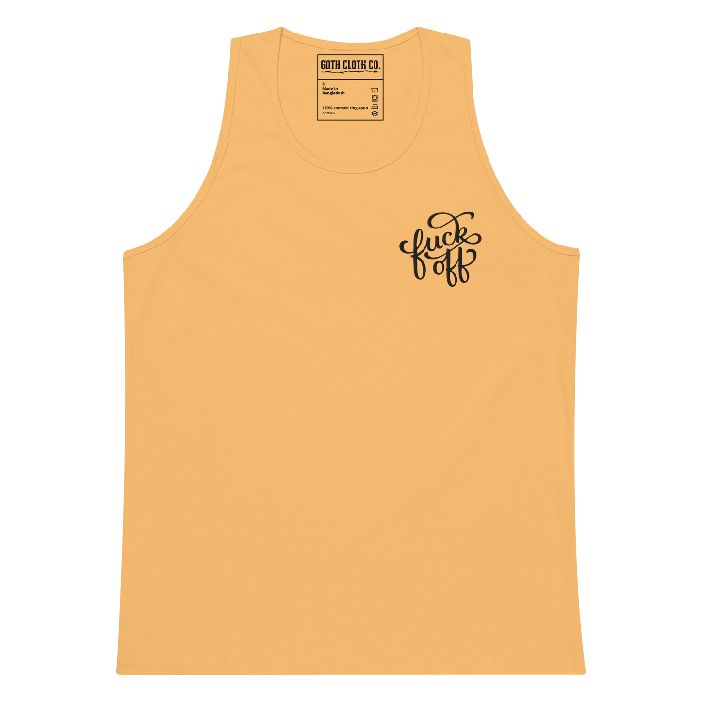 Fuck Off Embroidered Tank Top