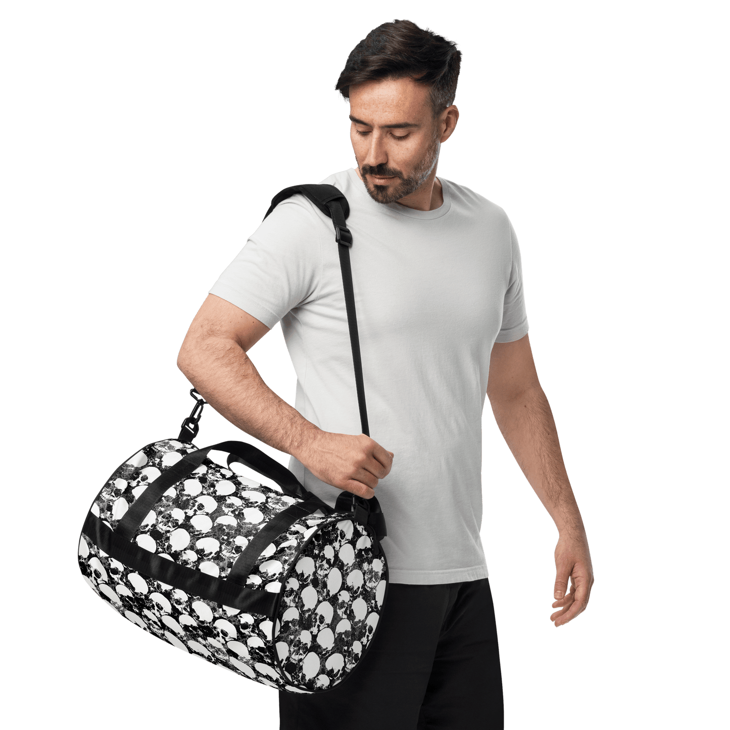 Grunge Skull Duffle Bag