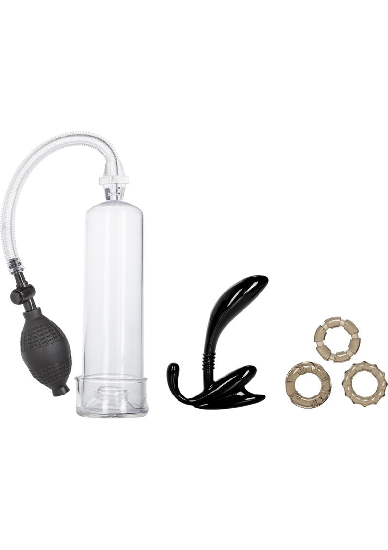 California Exotic Novelties His Essential Enhancement Set Pump Kit