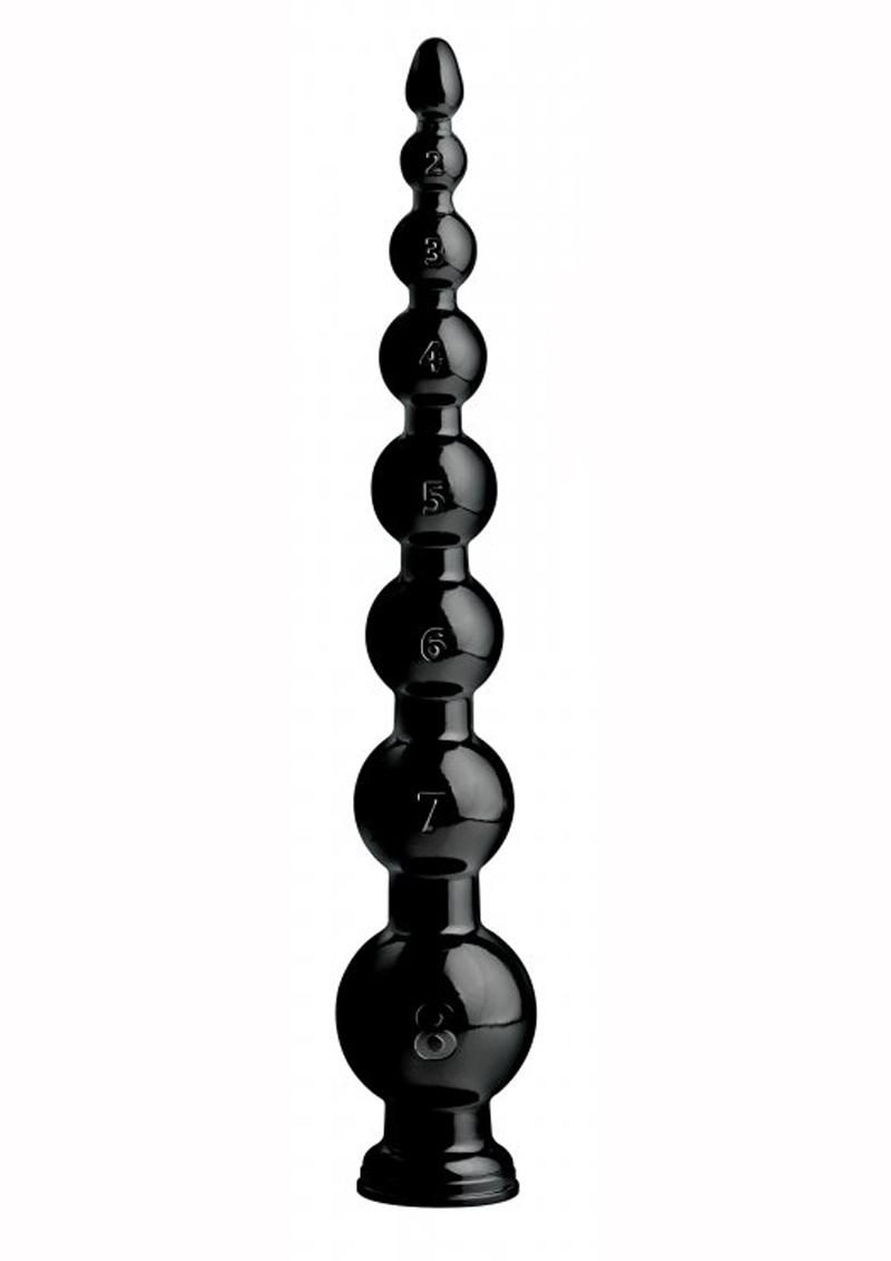 Hosed Graduated Beaded Hose 19in Long Silicone Anal Trainer