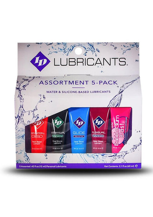 ID Lubricants Assortment Pack Water Silicone Based