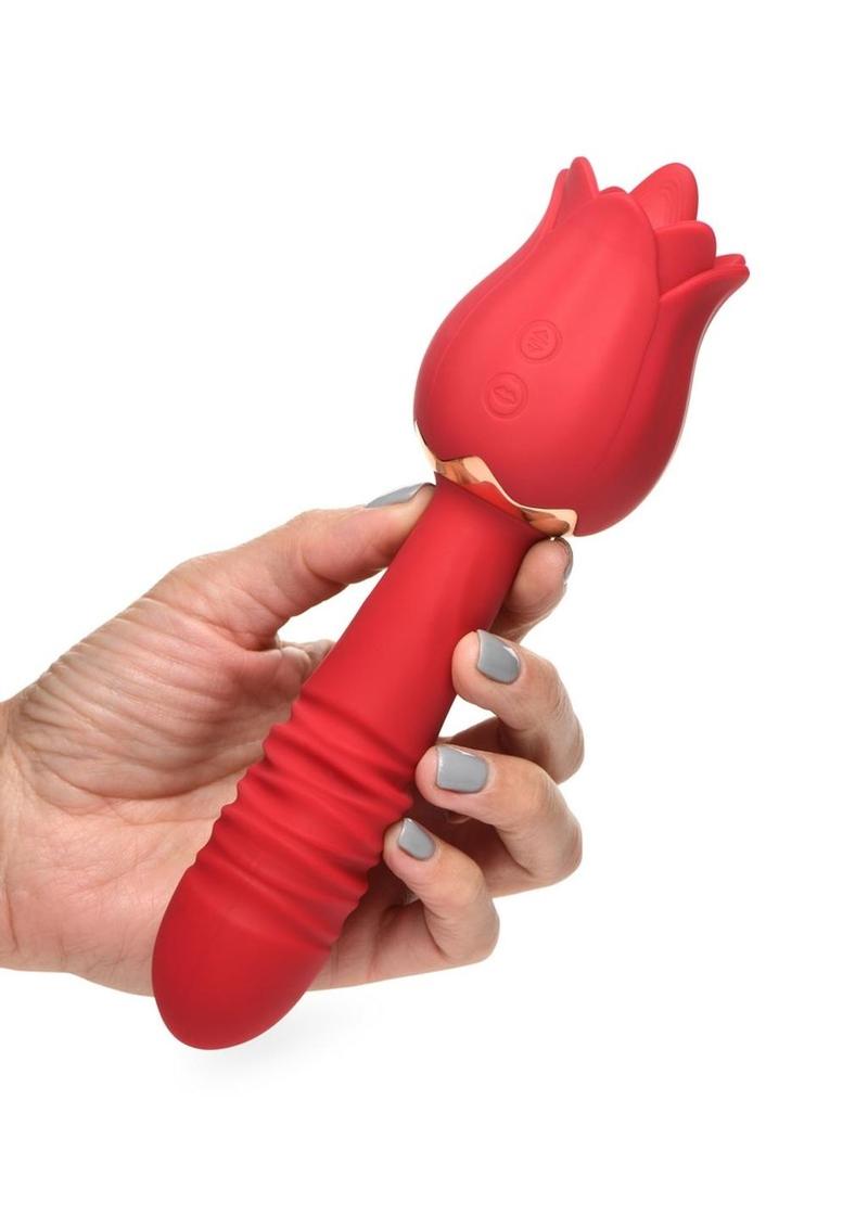 Inmi Bloomgasm Racy Rose Thrusting And Licking Vibrator