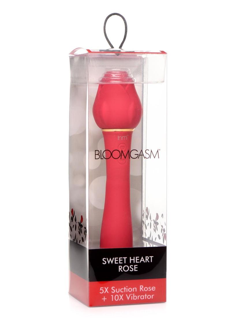 Bloomgasm Sweet Heart Rose Rechargeable Suction Clit Stimulator