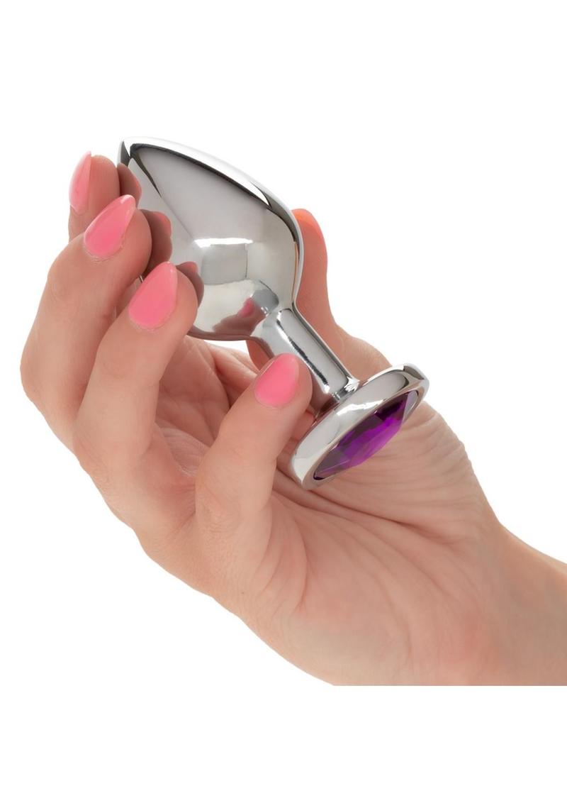 Jewel Small Amethyst Aluminum Anal Plug By CalExotics